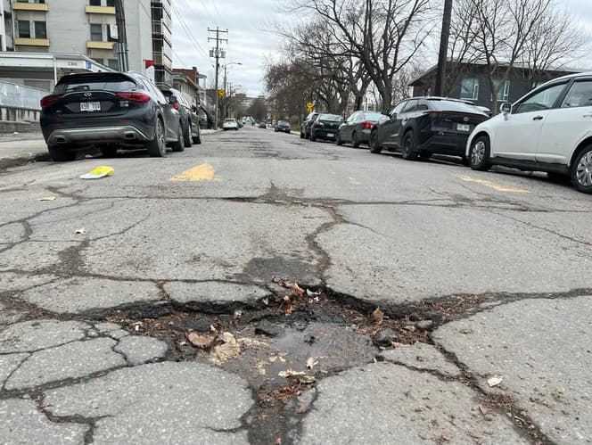 Cover Image for Nids-de-poule Montréal 2025 record des réclamations