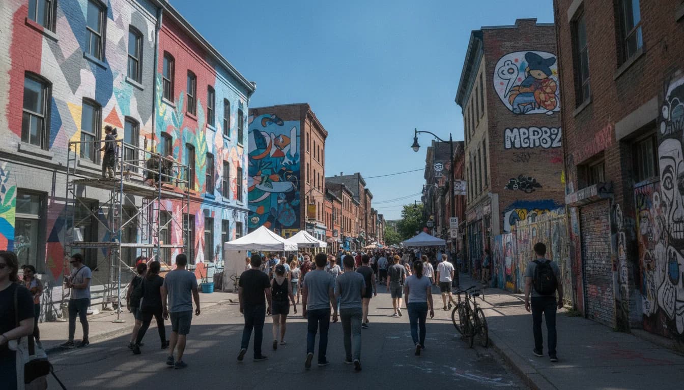 Cover Image for Montréal Refreshes Its Mural Program in the Plateau and Mile End