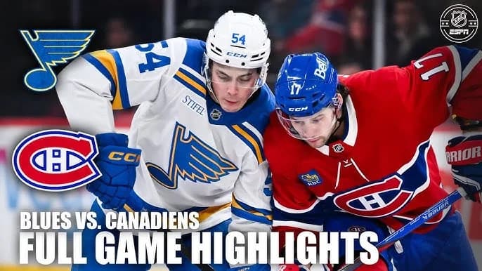 Cover Image for Montreal Canadiens vs St. Louis Blues December 7, 2025