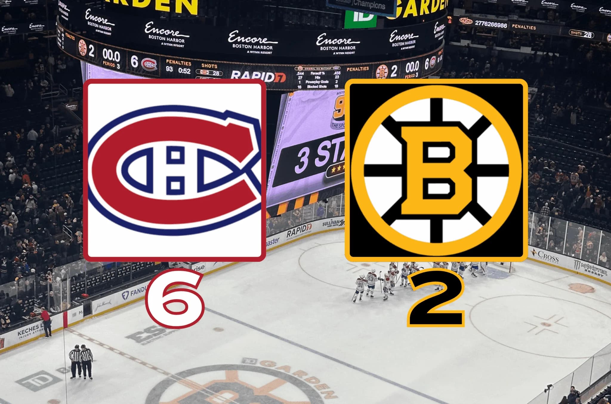 Cover Image for Montreal Canadiens vs Boston Bruins January 25, 2026: Recap
